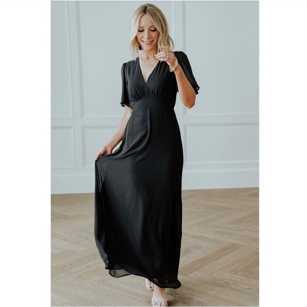 Baltic Born Esti Black Maxi Dress XL NEW - Picture 2 of 7